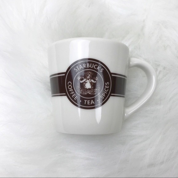Starbucks Dining Starbucks Espresso Cup White And Brown Stripe 3oz